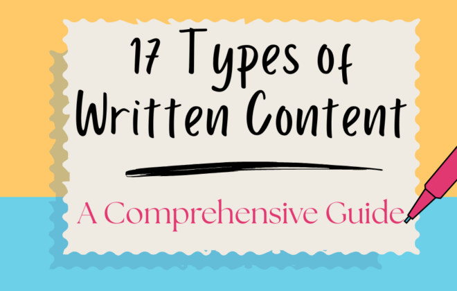 TYPES OF WRITTEN CONTENT